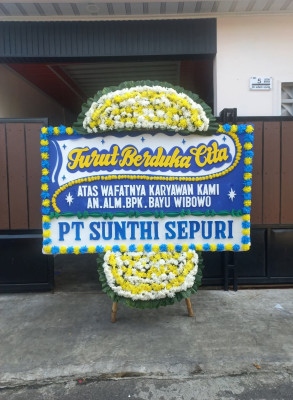 Papan Bunga Duka di Yahuliambut